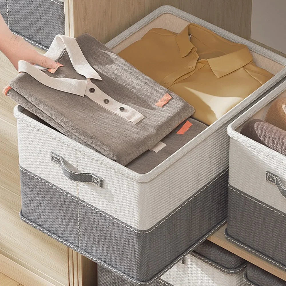 Large Foldable Storage Bin for Clothes, Quilts & Bedding Foldable Storage Bin Qme