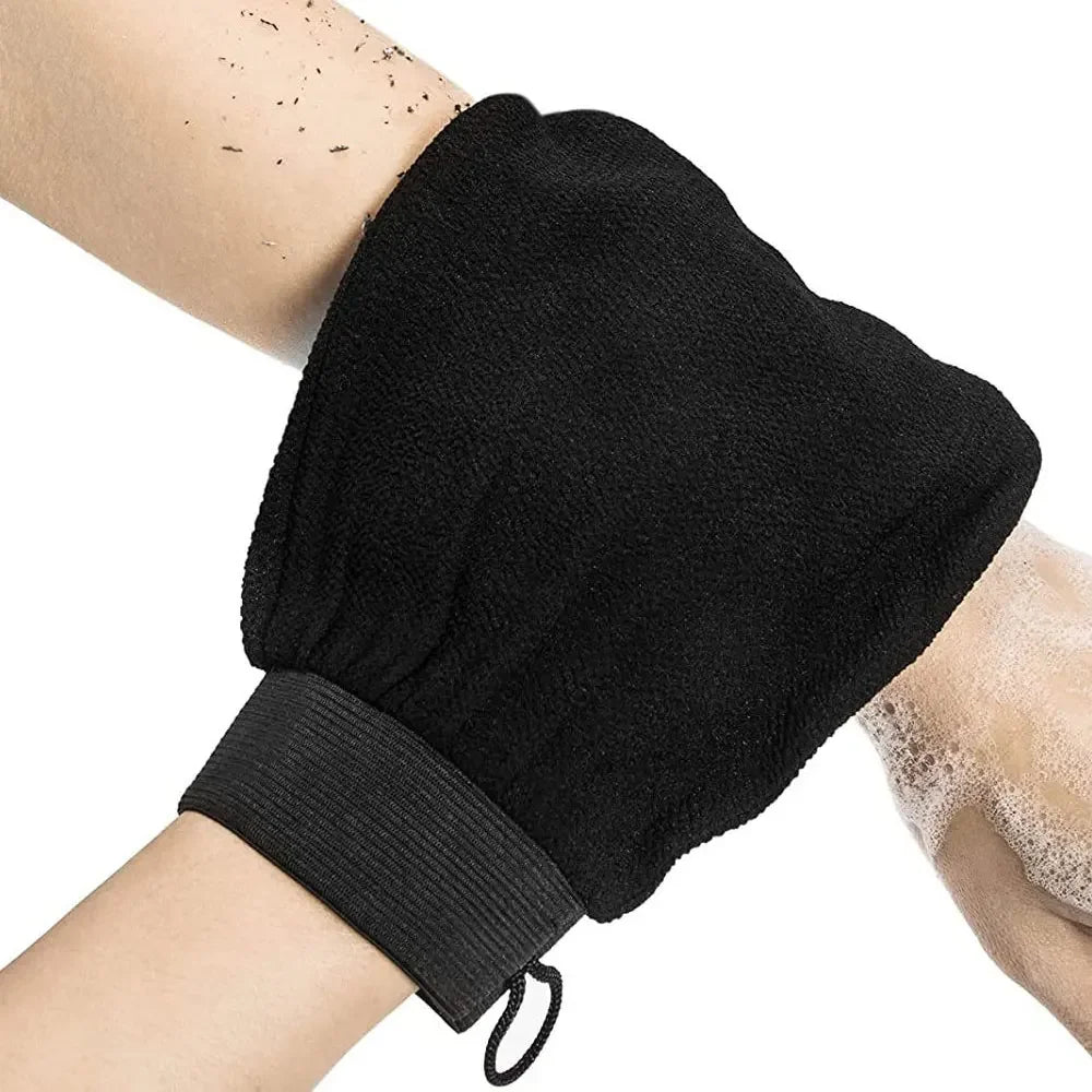 Moroccan Hammam Exfoliating Shower Gloves | 100% Rayon Exfoliating Bath Gloves Qme