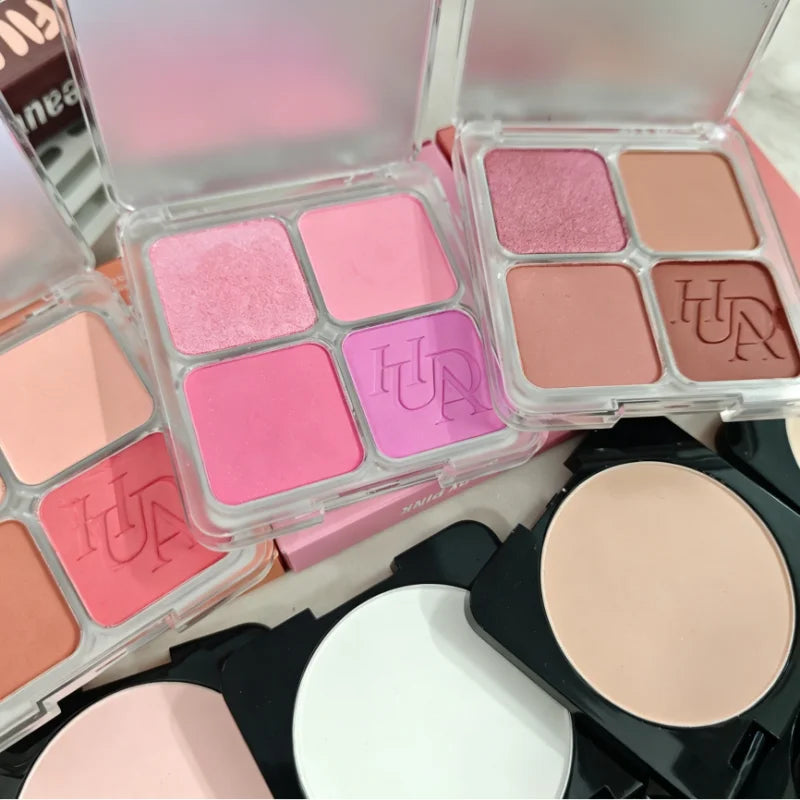 4-Color Matte Blush Palette – Oil Control & Long-Lasting Blush Palette Qst