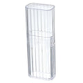 Portable Transparent Travel Toothpick Storage Box Travel Storage Box Qme Transparent White