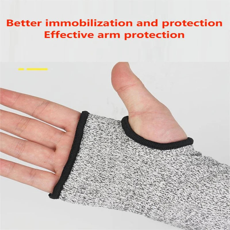 18-Inch Cut-Resistant Safety Arm Sleeve – Glass & Industrial Safety Arm Sleeve Qst
