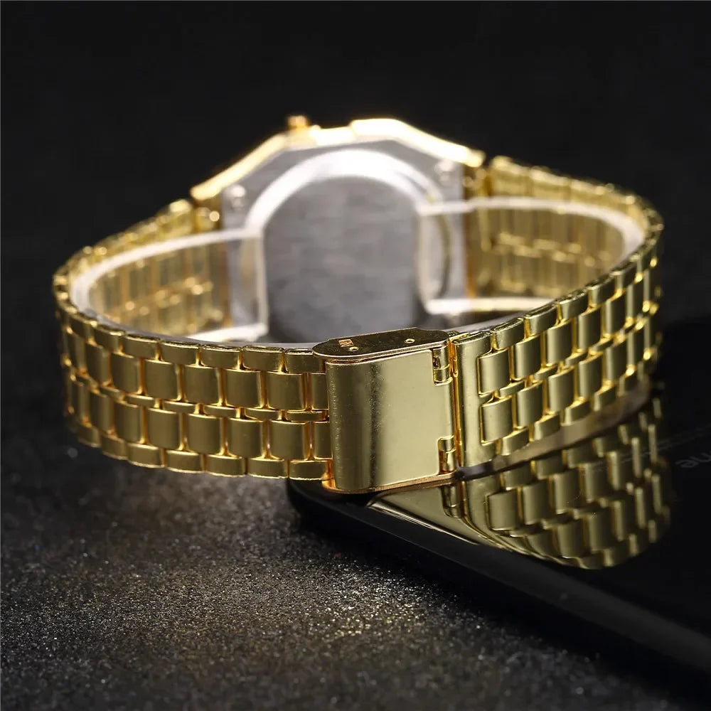 Men's Digital LED Watch Multifunction Alarm Waterproof Clock Digital Sports Watch Qme