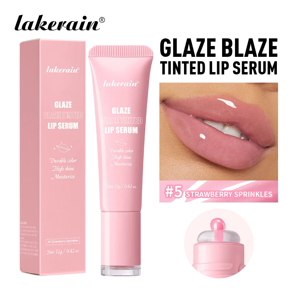 Lakerain Donut Polypeptide Lip Gloss – Hydrating Lip Glaze Lip Gloss Qst 05