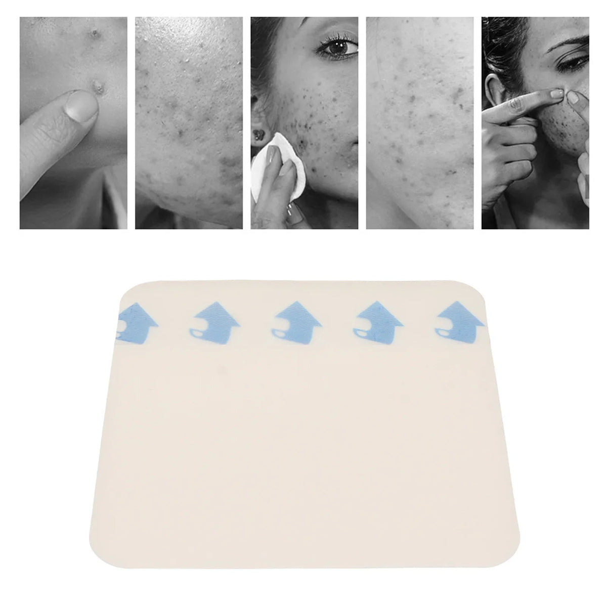 Hydrocolloid Dressing Extra Thin Waterproof Bordered 10x10cm Hydrocolloid Dressing Qme