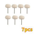 Mini Abrasive Disc Felt Buffing Wheels – 7pc Rotary Tool Set Rotary Tool Accessory Qme 3mm Shank 7pcs
