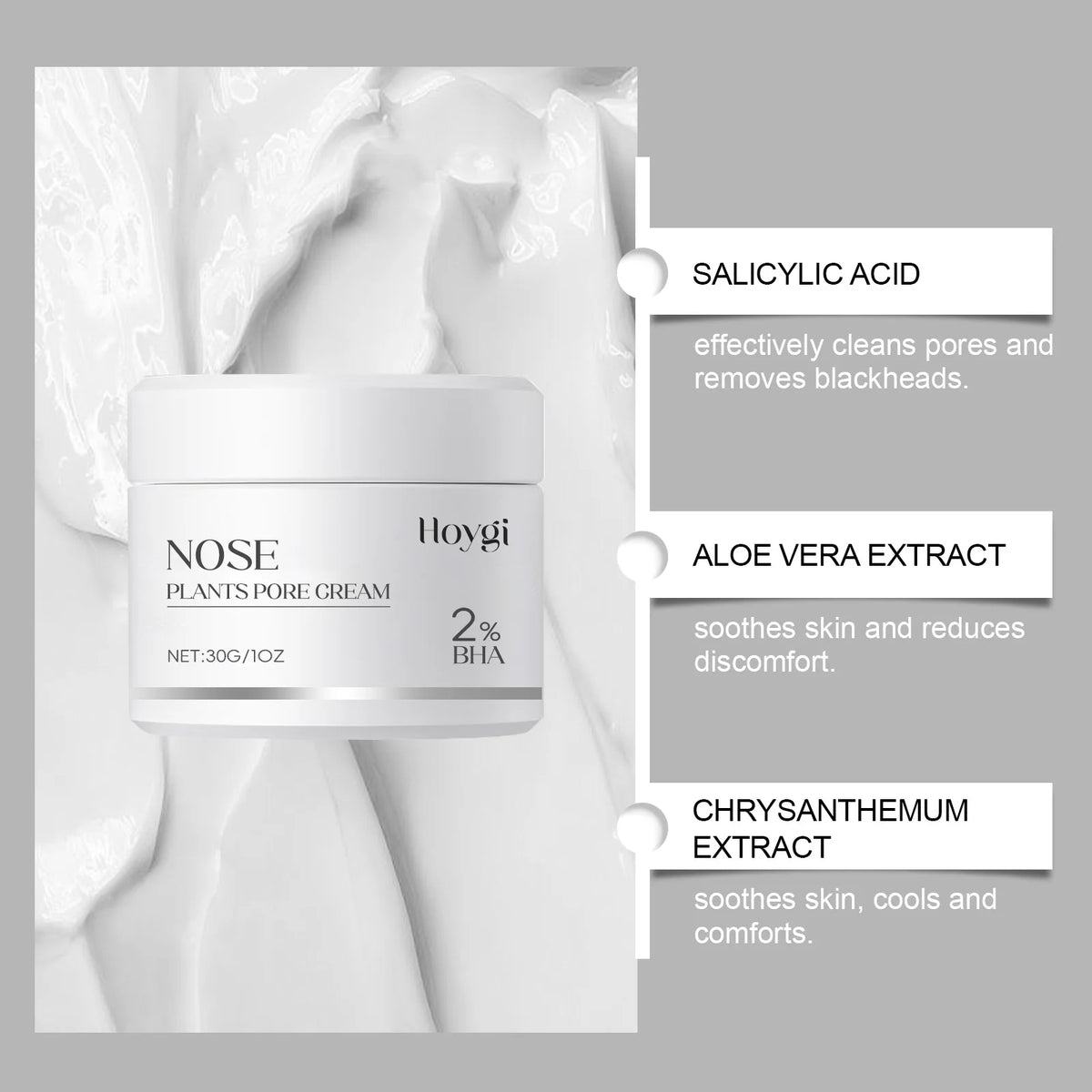 Hoygi 2% BHA Blackhead Remover Nose Mask & Pore Strip Kit Nose Pore Mask Kit Qst