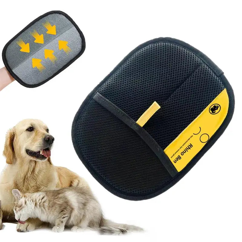 Pet Hair Removal Glove – Electrostatic Cat & Dog Grooming Pet Grooming Glove Qme