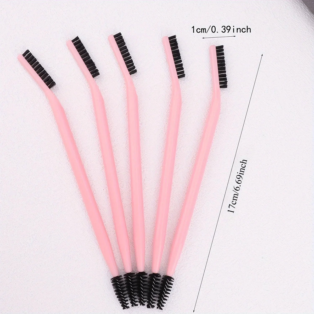 Double-Ended Eyelash Curler & Eyebrow Brush | 3 Colors Eye Makeup Tool Qme
