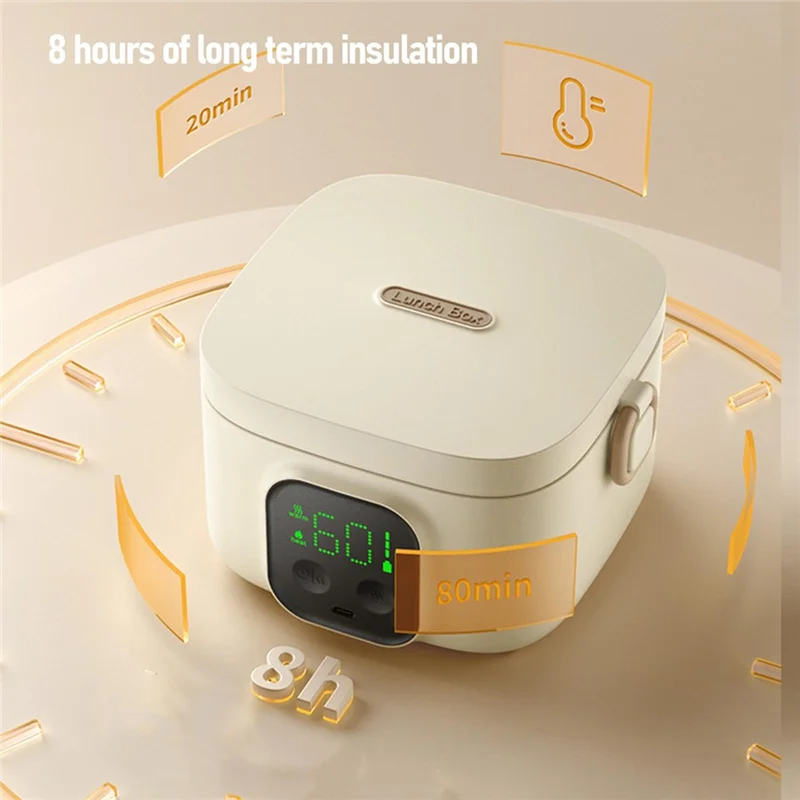 MiLESEEY B15C 500ml Smart Electric Food Warmer – Stainless Steel Electric Food Warmer Qst
