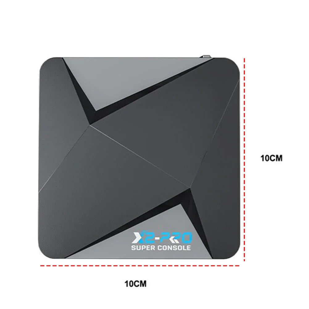 X2 Retro Game Console TV Box | 65000+ Games, 4K, 2 Gamepads Retro Game Console Qme