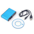 Qme USB 5.1 External Sound Card Optical Audio Adapter USB Sound Card Qme Blue