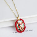 Crystal Religious Figures Photo Pendant Necklace | Personalized Photo Pendant Necklace Qme 1