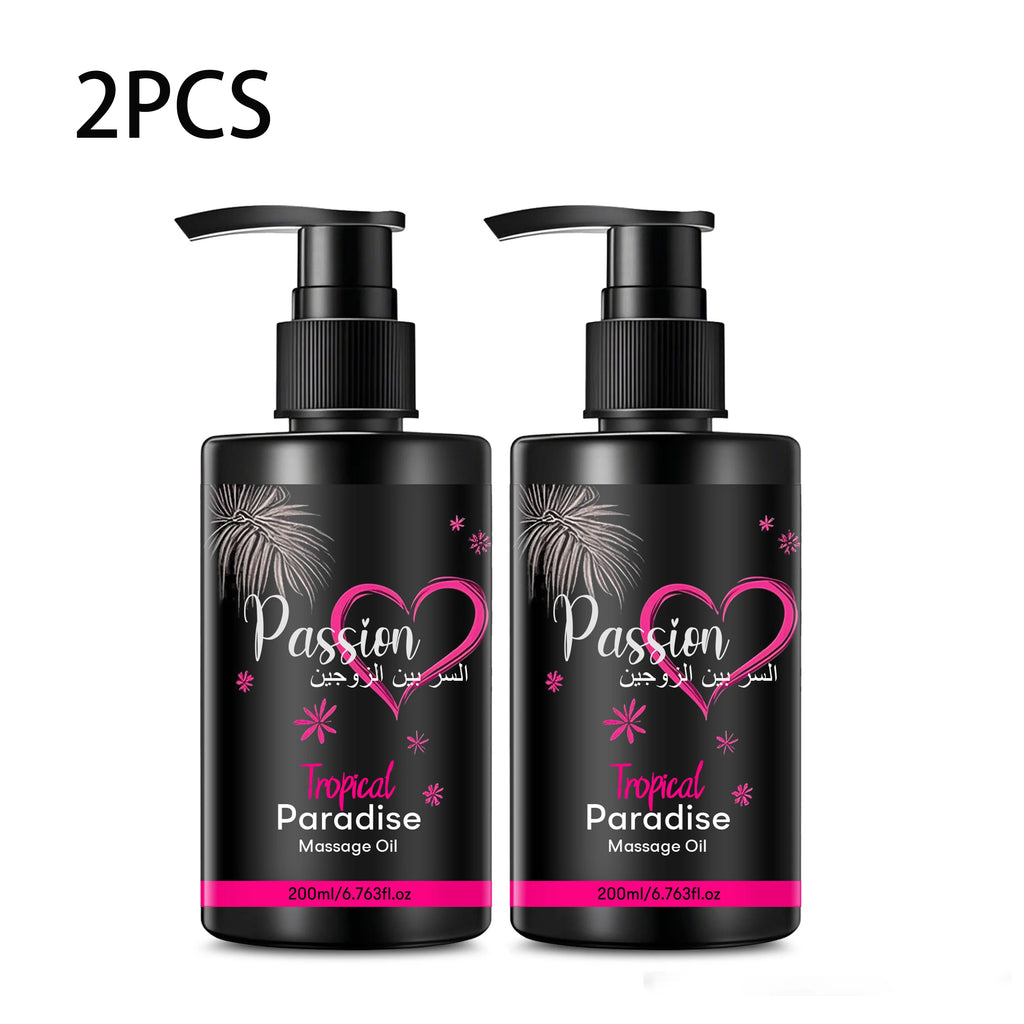 2PCS Body Massage Oil – Sweet Almond & Jojoba, 400ml Set Body Massage Oil Qst