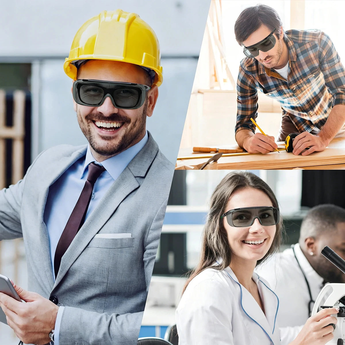 VOPHA ANSI Z87.1 Safety Glasses Over Glasses Anti-Fog HM6 Safety Glasses Qst