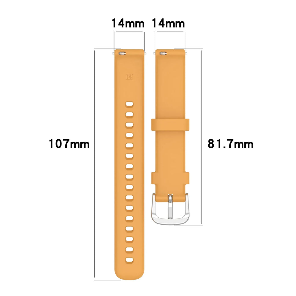 Garmin Lily 2 Silicone Watch Strap | Soft Replacement Band Silicone Watch Strap Qme