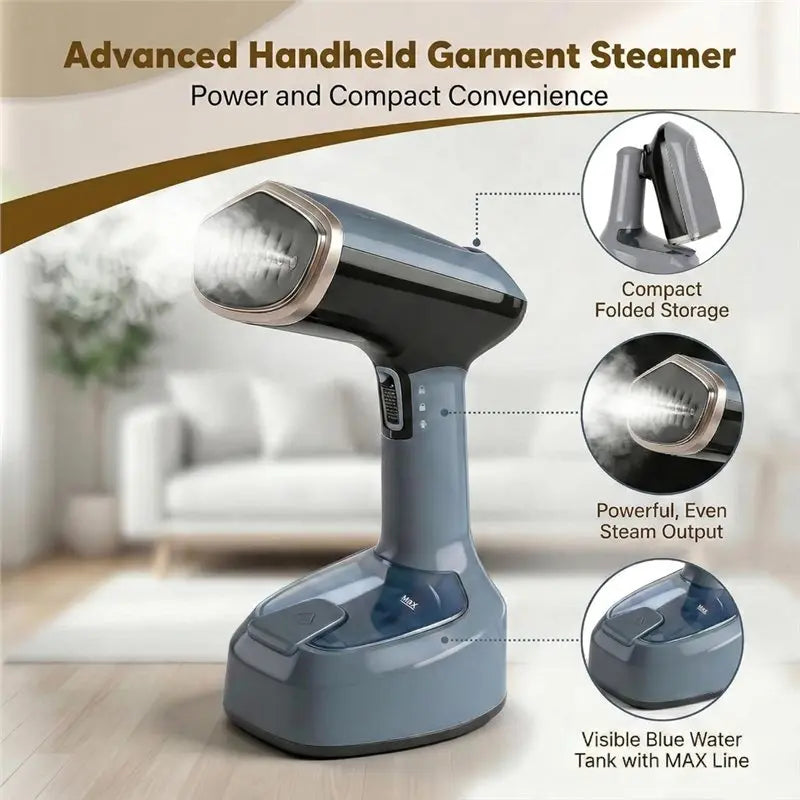 B15C Foldable Travel Clothes Steamer 1200W | EU Plug Travel Clothes Steamer Qst