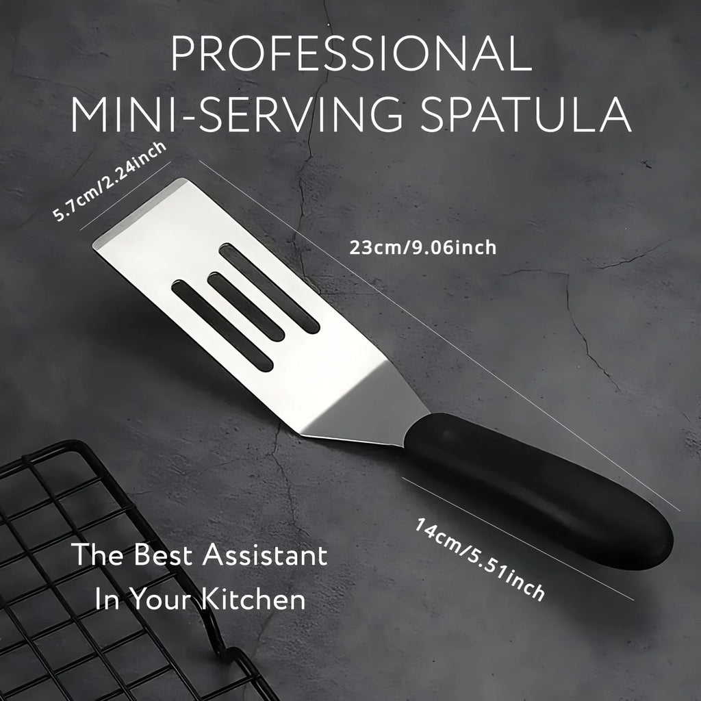 Mini Stainless Steel Spatula for Baking, Cooking & Restaurant Use Baking Spatula Qme
