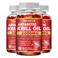 HOLUCKS Krill Oil Omega-3 Supplement – 120 Capsules Omega-3 Supplement Qst 60pcs - 3 BOX