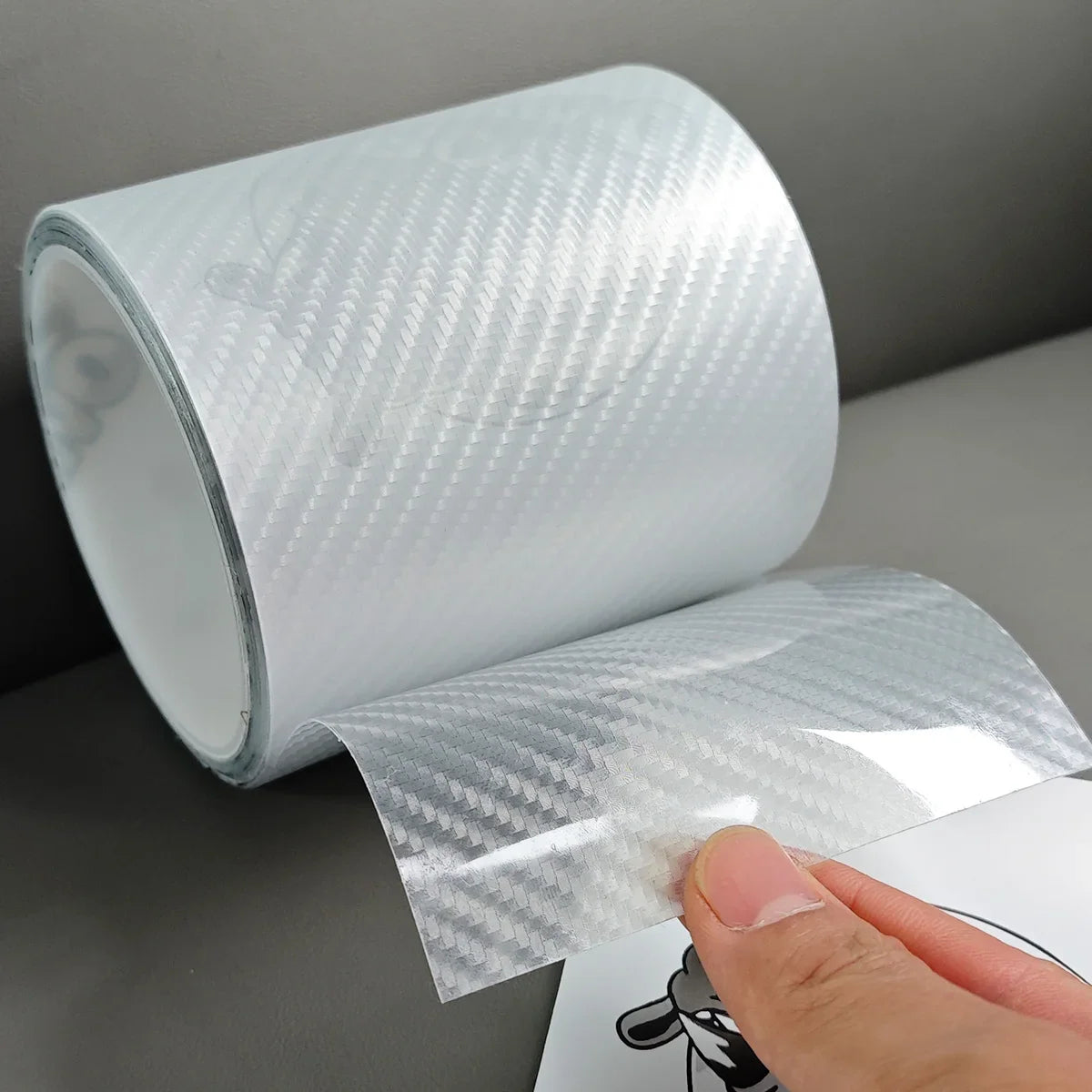 Carbon Fiber Car Door Sill Guard Film | Clear Anti-Scratch Car Door Sill Guard Qme