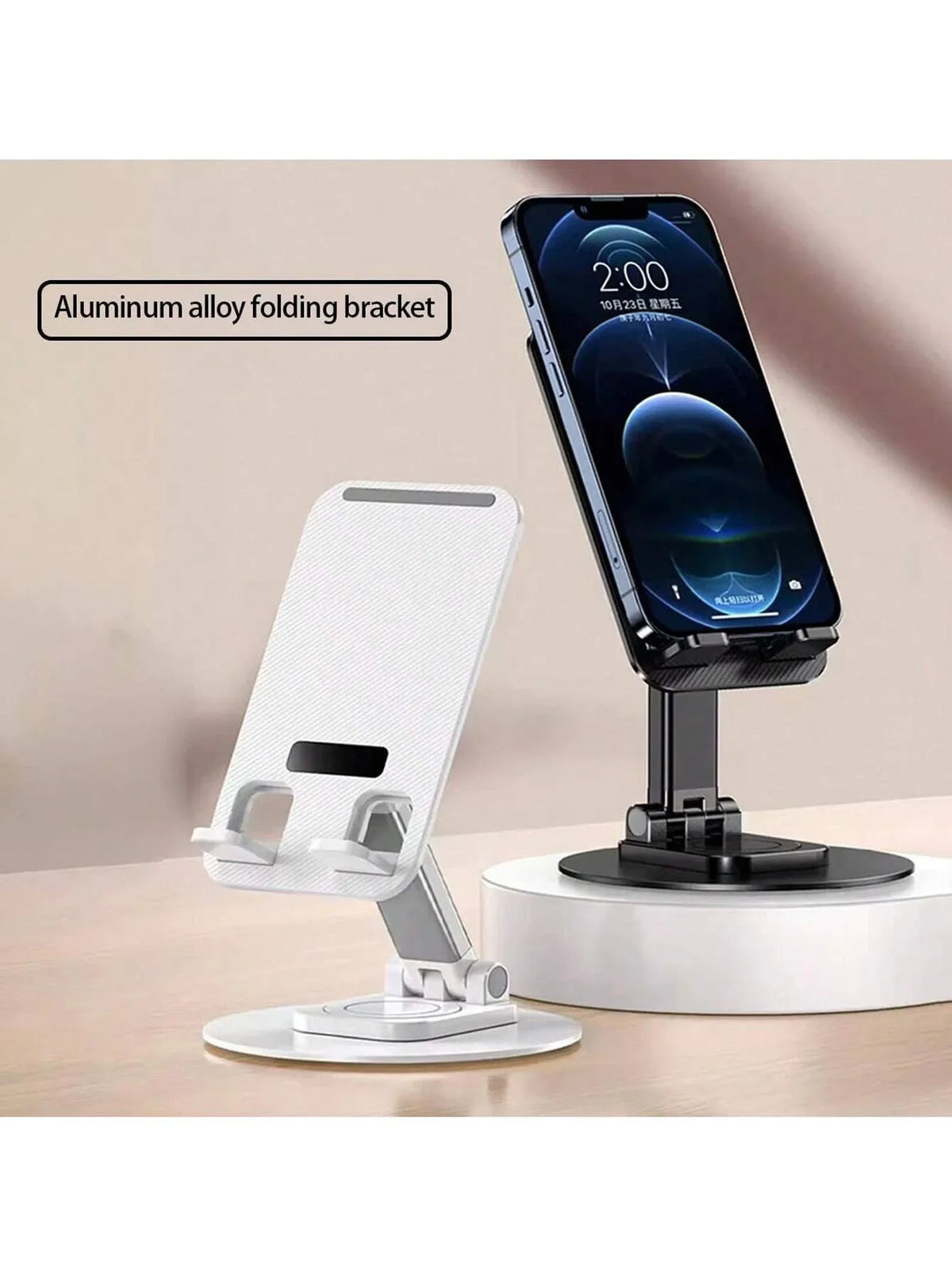 360° Rotating Foldable Phone Stand – Adjustable Lazy Holder Phone Stand Qme