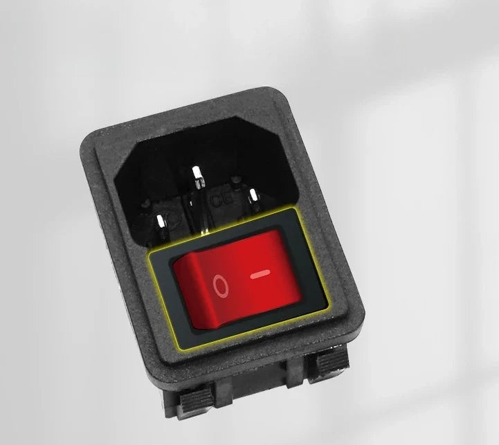 C14 IEC Cassette AC Power Socket 10-Pack | 15A 250V SS-120 AC Power Socket Qme