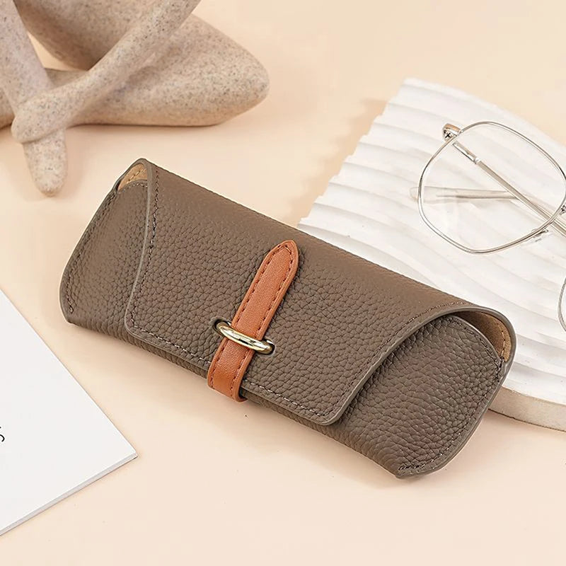 Portable PU Leather Glasses Case – Unisex Eyewear Protector Eyeglasses Case Qst A1