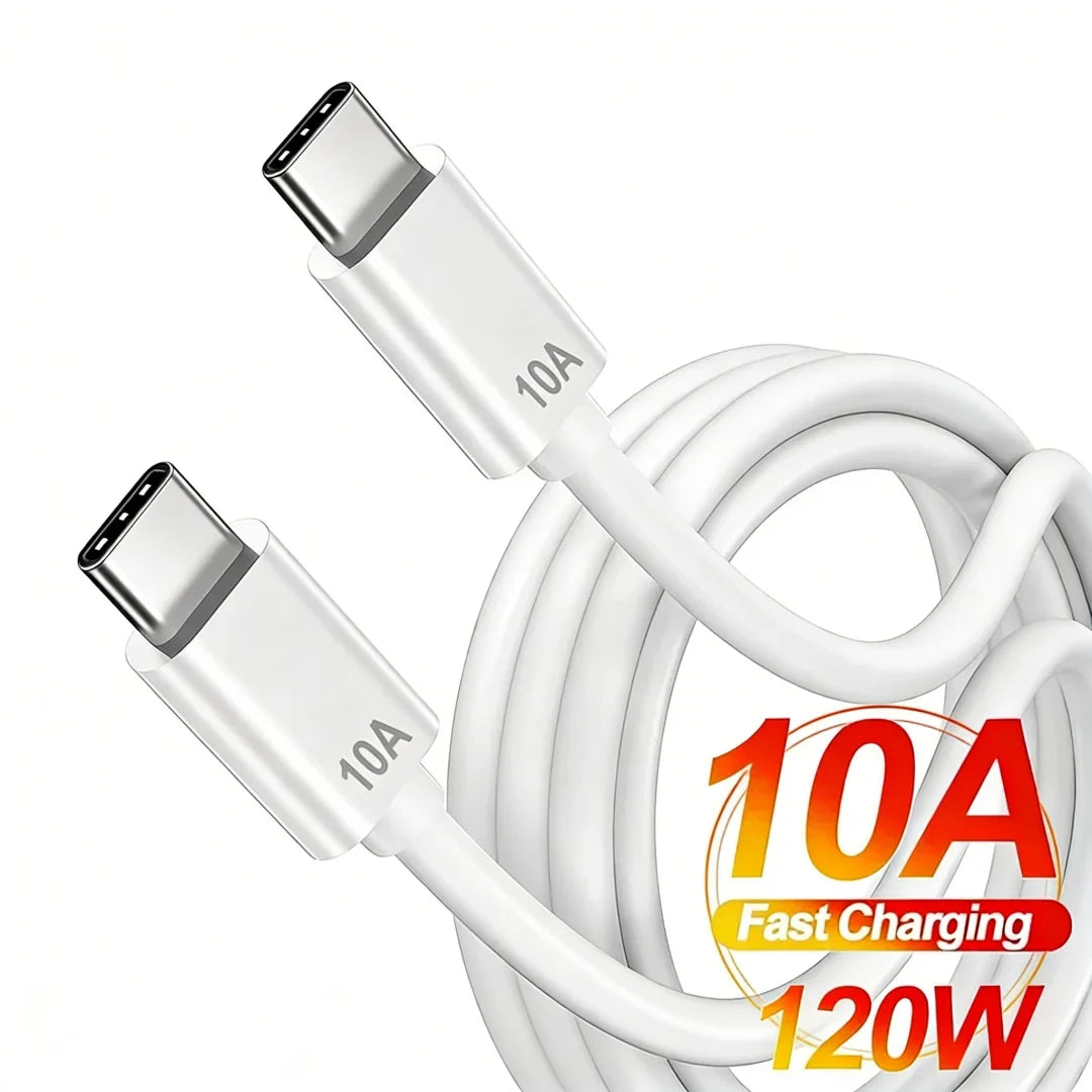 120W USB-C Fast Charging Cable 10A PD Quick Charge – 5 Lengths USB-C Charging Cable Qme