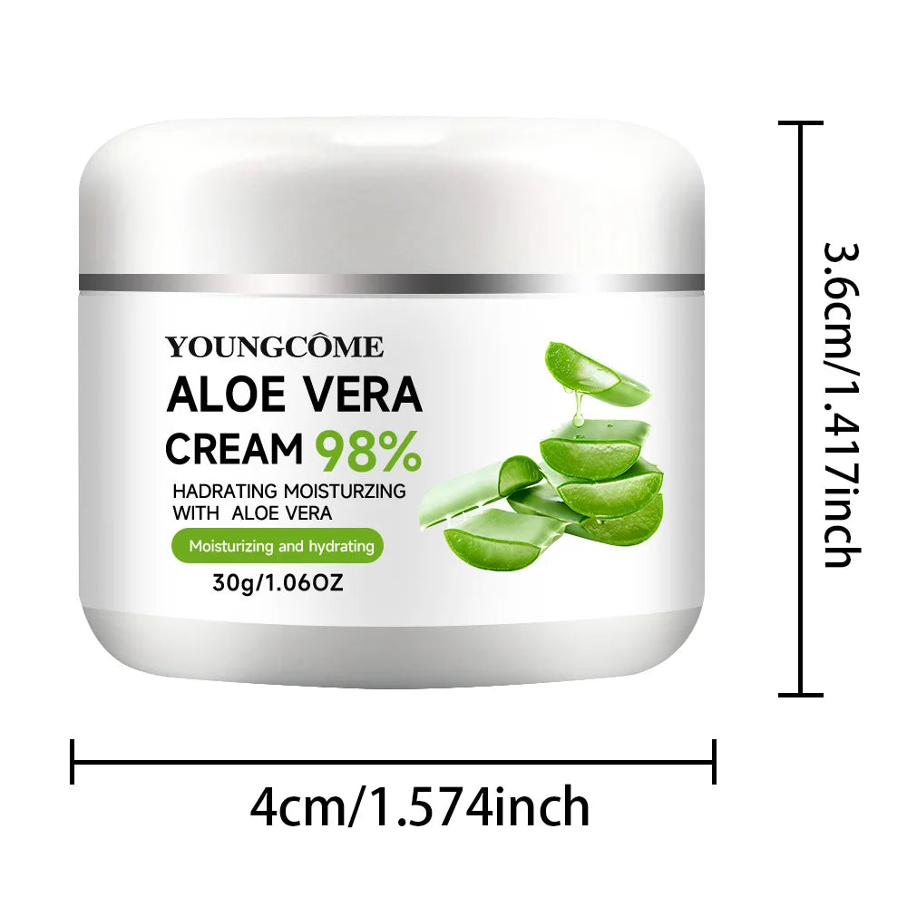 YOUNGCOME 98% Aloe Vera Face Cream – Moisturizing & Anti-Aging Aloe Vera Face Cream Qst 30g