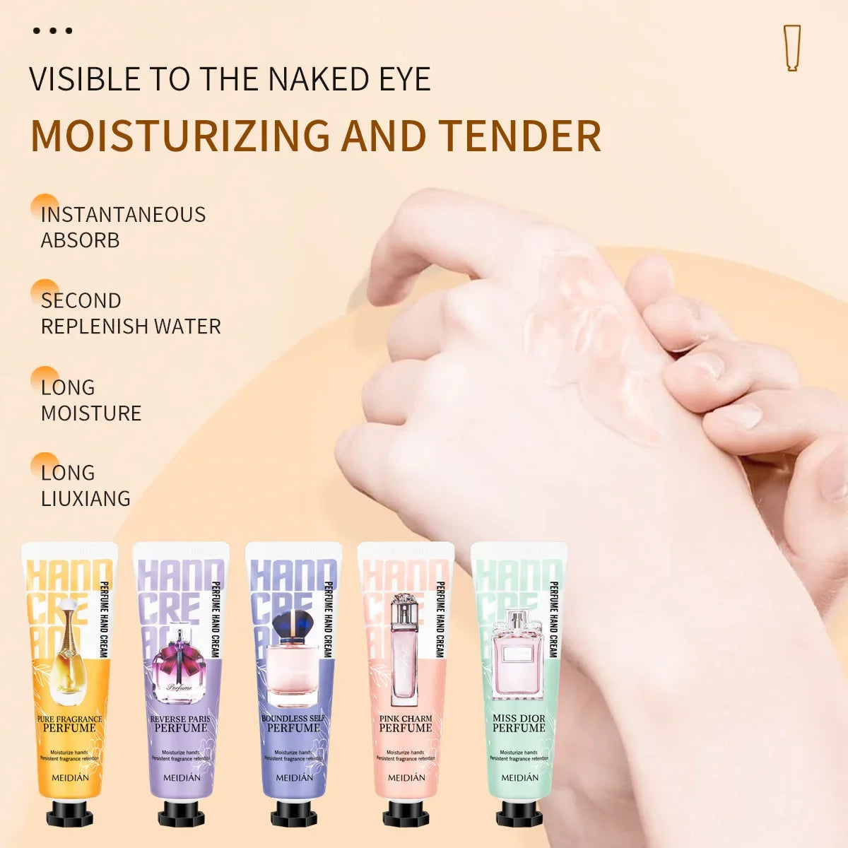 5-Pack Moisturizing Hand Cream Set – Deep Hydration Moisturizing Hand Cream Qme