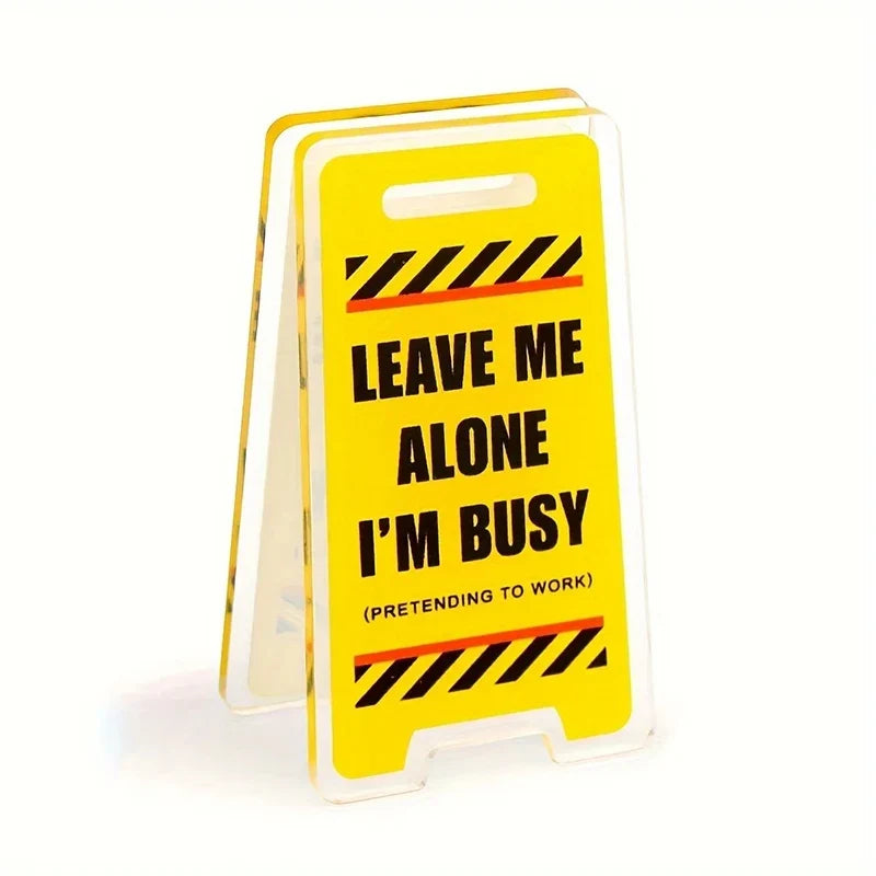 "I'm Busy" Funny Resin Desk Sign – Novelty Office Decor Gift Novelty Desk Sign Qme