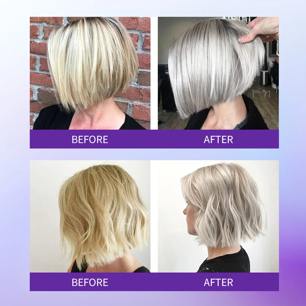 Purple Toning Shampoo – Cover Gray & Fade Yellow After Bleach Purple Toning Shampoo Qme