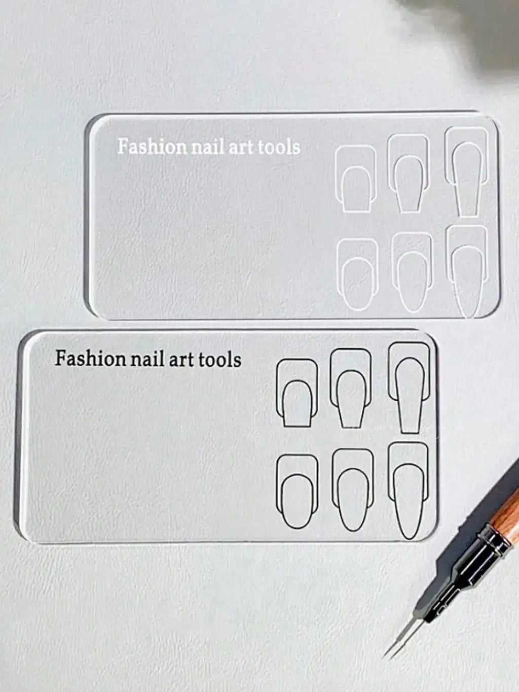 Nail Art Practice Palette – Transparent Reusable Stencils Nail Art Palette Qme