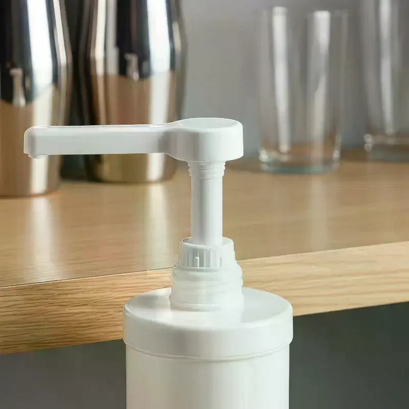 Food Grade Syrup Dispenser with Detachable Pump | Multipurpose Syrup Pump Dispenser Qme