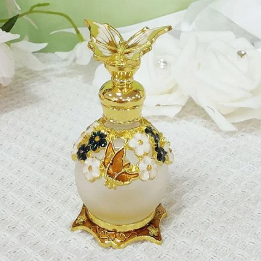 Spherical Glass Perfume Bottle 15ml Refillable – 5 Colors Perfume Travel Bottle Qme G.BRN 15ml