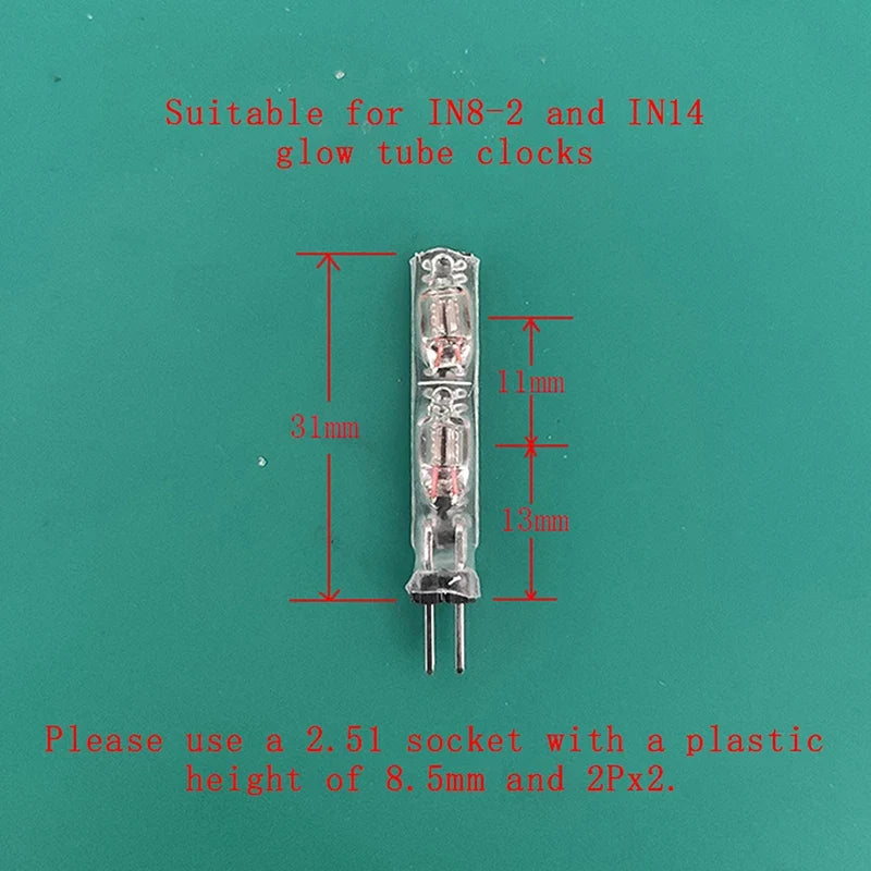 6-Bit IN14 IN8 Nixie Tube Clock Module Colon Time Separator Nixie Tube Clock Module Qme for IN14 IN8-2