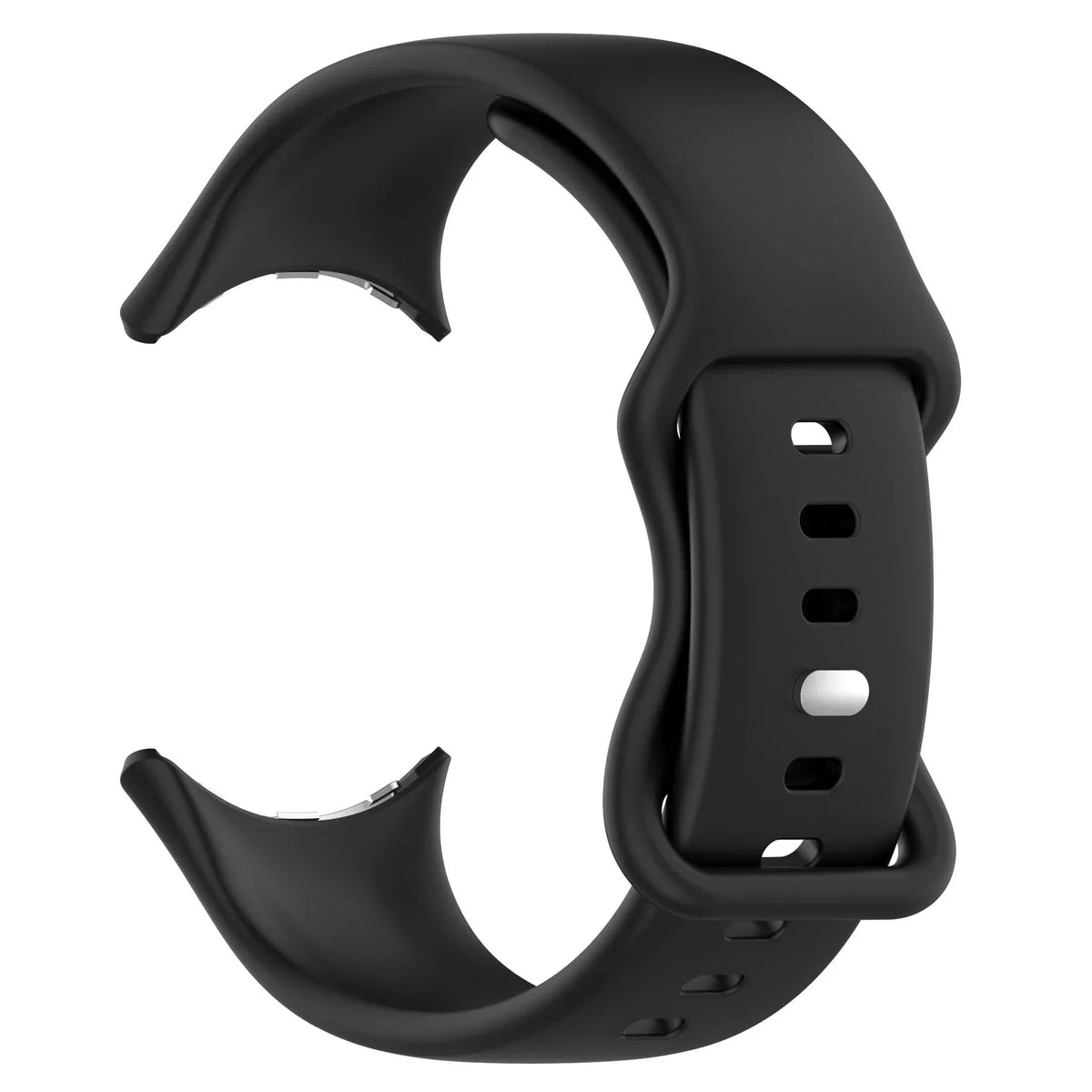 Silicone Sport Band for Google Pixel Watch 3 41mm Butterfly Buckle Silicone Watch Band Qme Black Pixel Watch 3 41mm