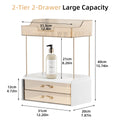Luxury Cosmetics Storage Box – Desktop Makeup Organizer Rack Makeup Organizer Rack Qst Brown
