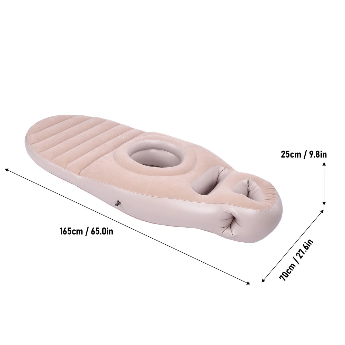 Inflatable Full Body Pillow with Belly Hole | PVC Pool Float Inflatable Pool Float Qst