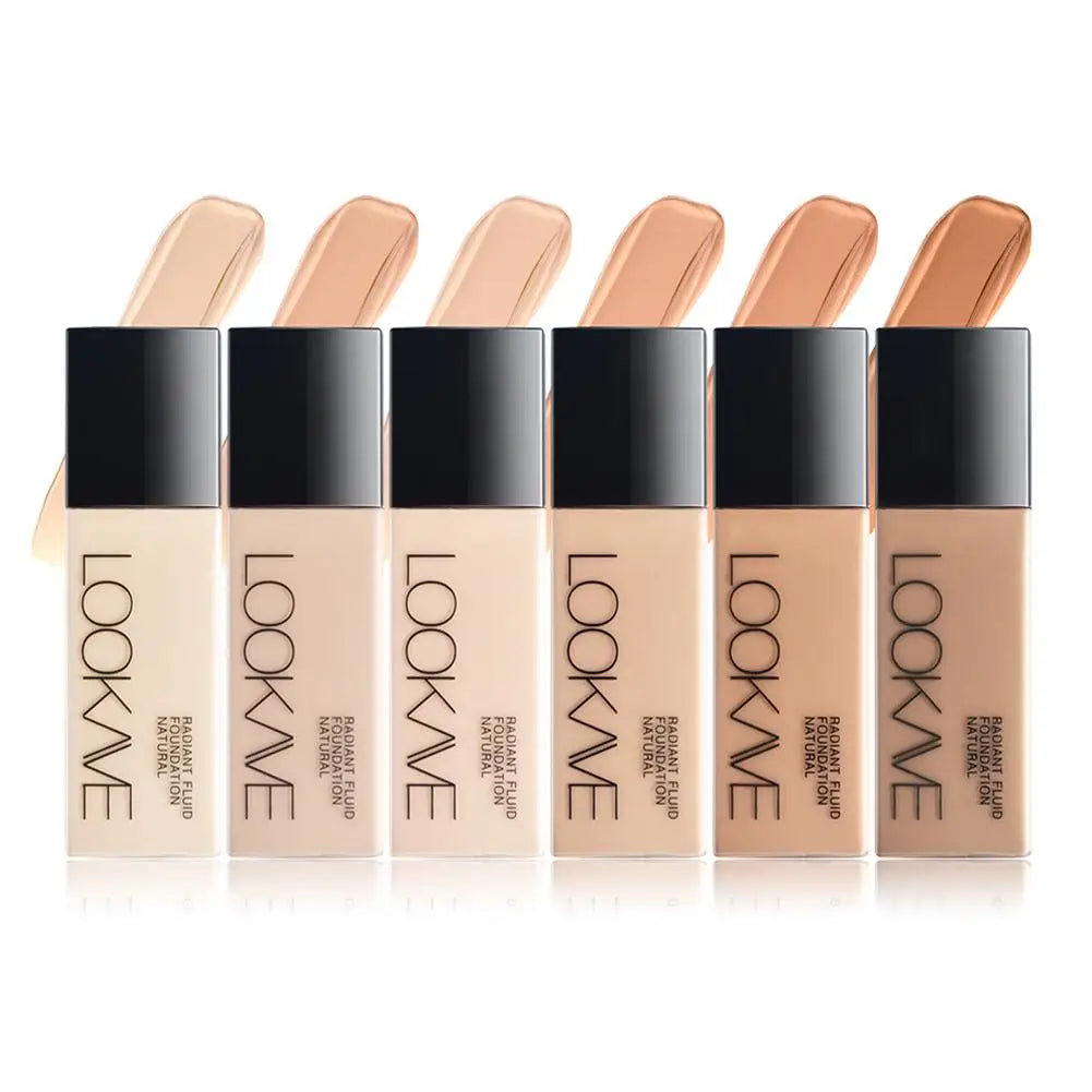 LOOKAVE Liquid Foundation – Full Coverage Natural Matte Liquid Foundation Qme