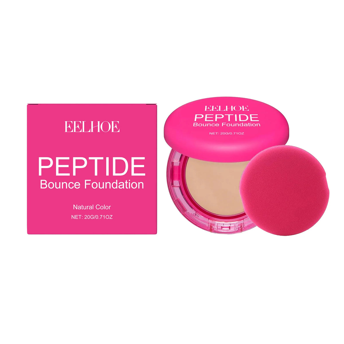 EELHOE Peptide Balm Foundation – Full Coverage & Oil Control Balm Foundation Qst Natural