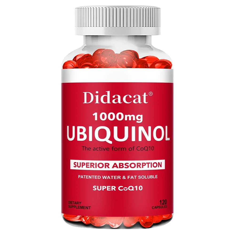 VITALXTRA Ubiquinol CoQ10 1000mg Softgels | Active Form CoQ10 Supplement Qst 120 count-1 bottle