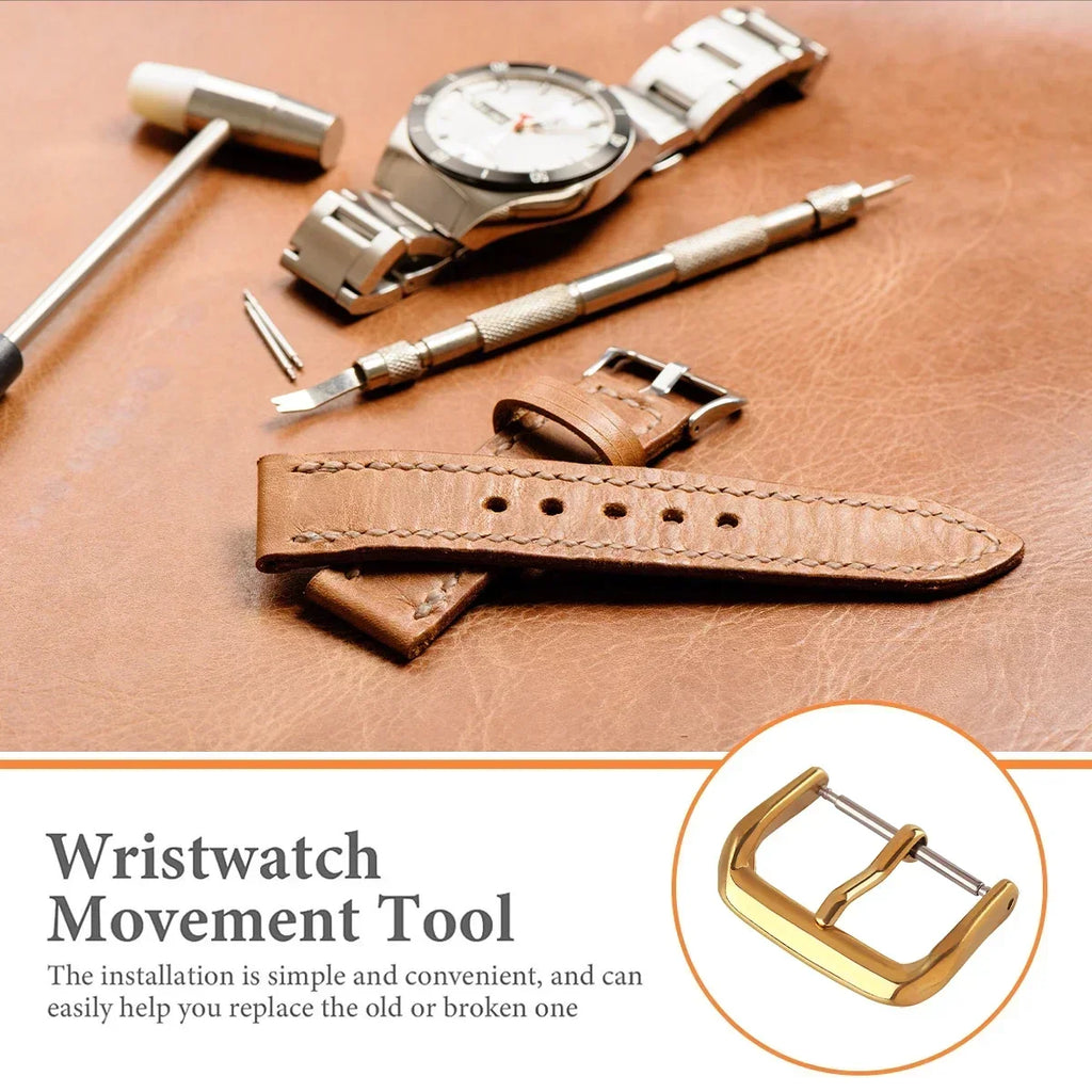 Stainless Steel Watch Pin Buckle 8–22mm Replacement Clasp Watch Pin Buckle Qme