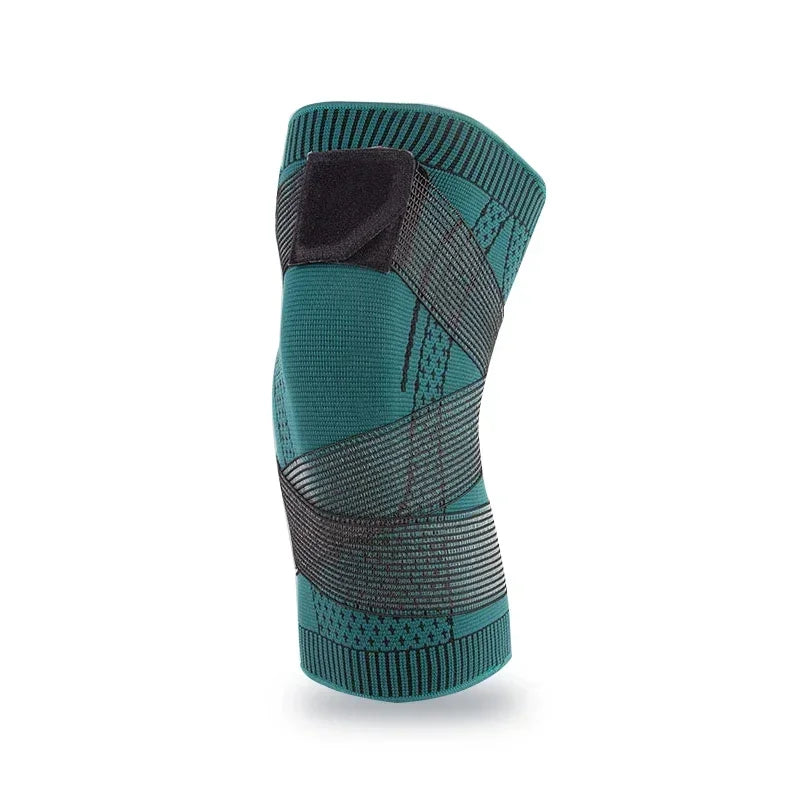 Elastic Knee Support Pads for Men & Women | Fitness Brace Knee Support Brace Qme Green 1 Piece S