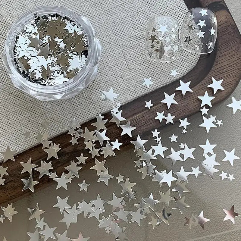 Sparkling Star Pentagram Nail Glitter – DIY Salon Nail Art Nail Art Glitter Qme