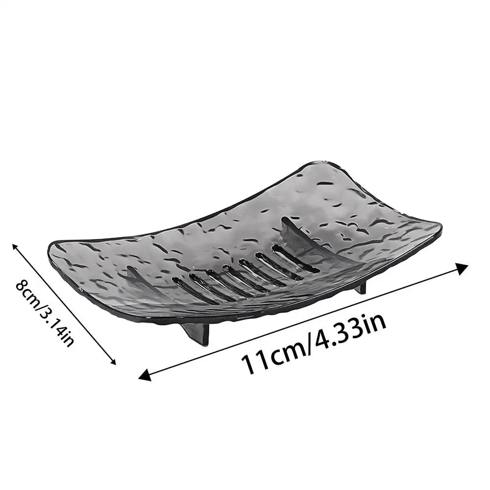 Non-Slip Bathroom Soap Dish Holder – Strong & Long-Lasting Soap Dish Holder Qme Gray S