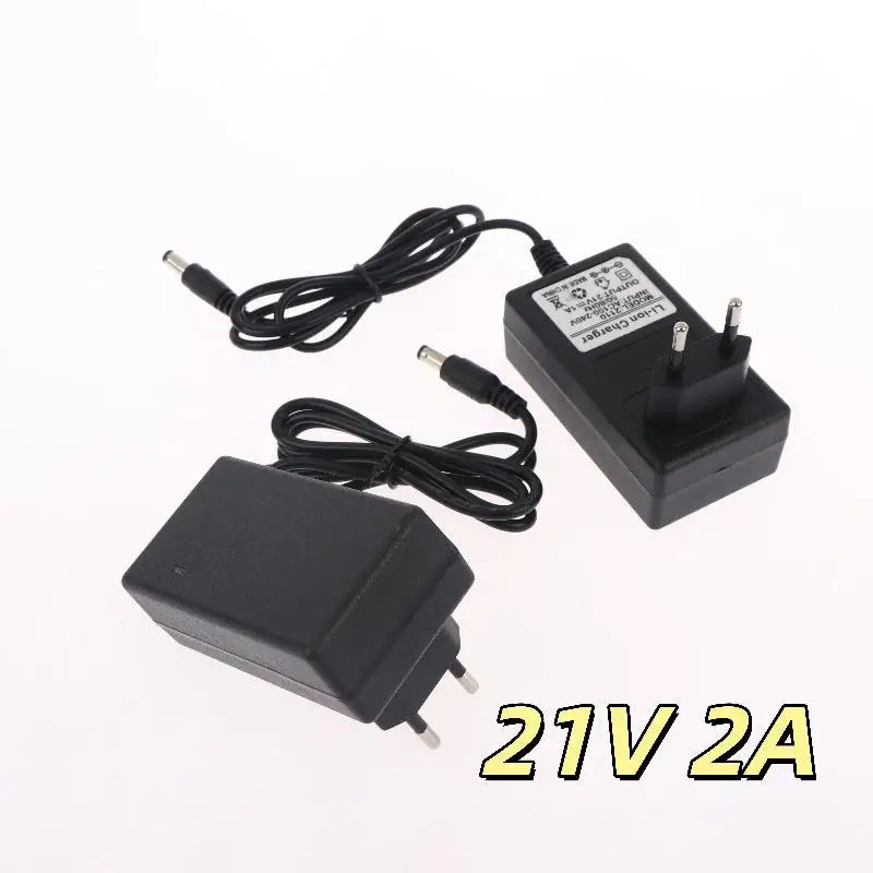 21V Lithium Battery Charger 1A/2A for 18V Tools – EU Plug Battery Charger Qme