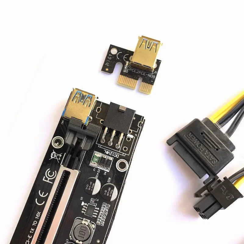 VER009S PCIe Riser USB 3.0 1x to 16x GPU Extender Card PCIe Riser Card Qme