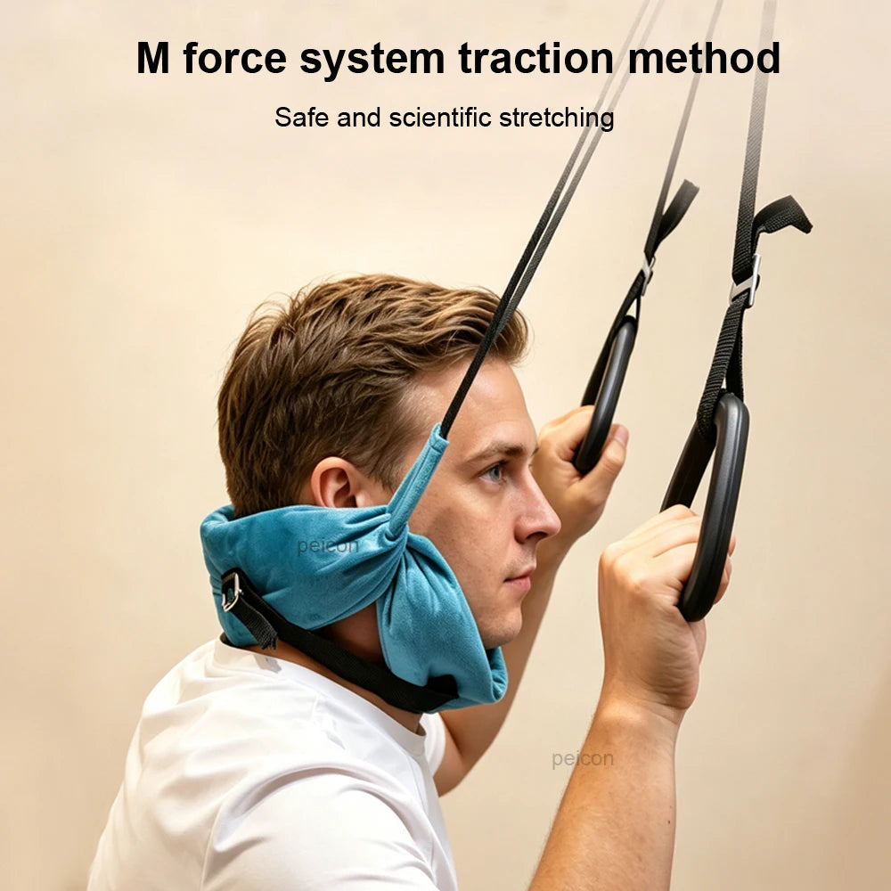 Cervical Neck Traction Belt – Portable Hanging Stretch Suspension Neck Traction Belt Qst