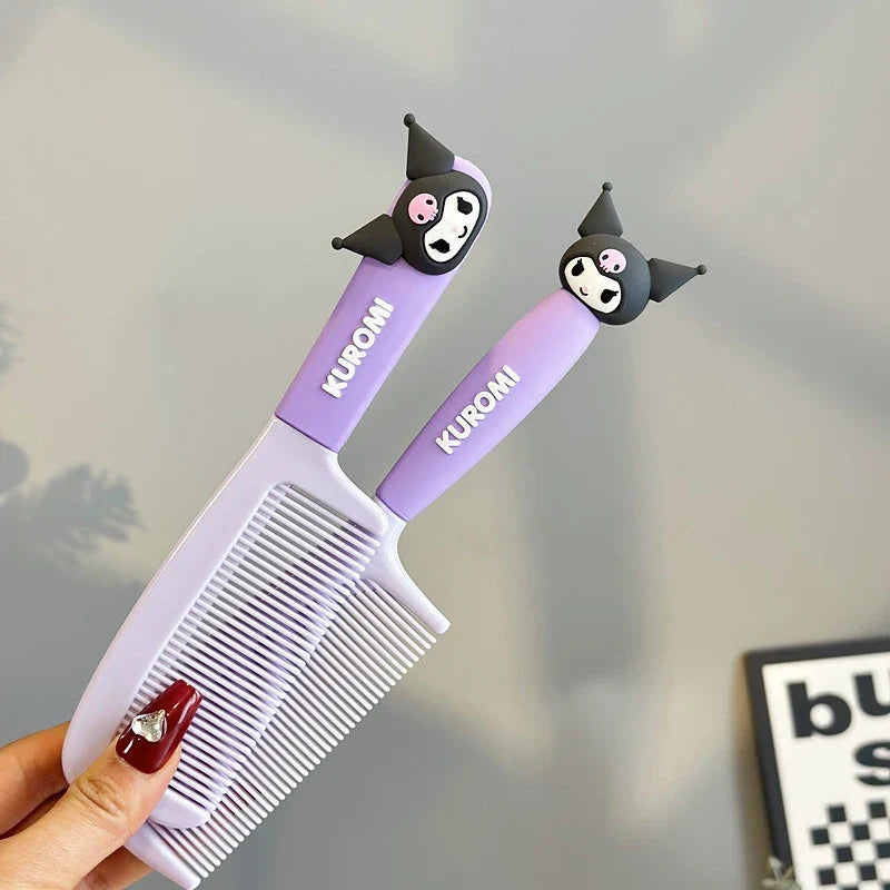 Kuromi Hair Straightening Comb – Cute Styling Tool Hair Straightening Comb Qme