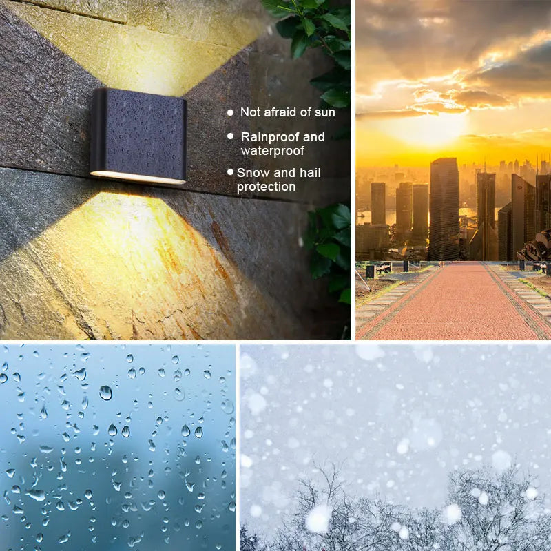 Waterproof LED Outdoor Wall Lamp – Modern Minimalist Design Outdoor Wall Lamp Qme